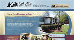 Desktop Screenshot of parkhillsanimalhospital.com